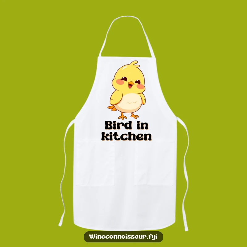 Funny Bird Nodding Apron: Joyful Character Kitchenwear for Cheer