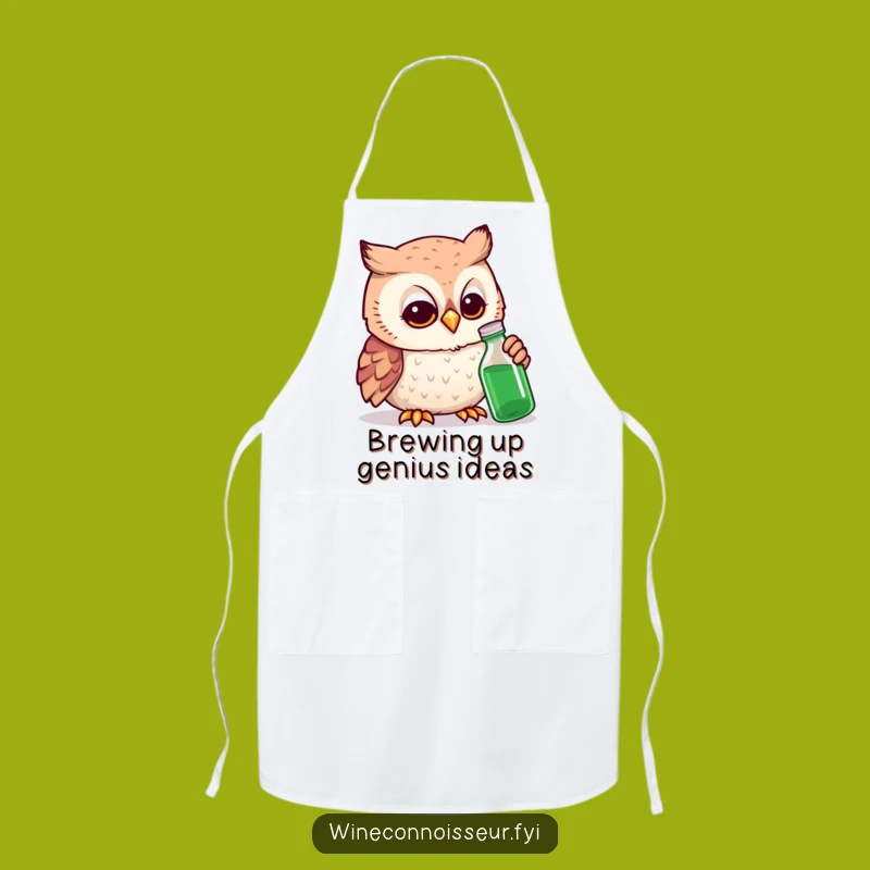 Funny Owl Expert Apron: Cook Up Laughs with Scholarly Style