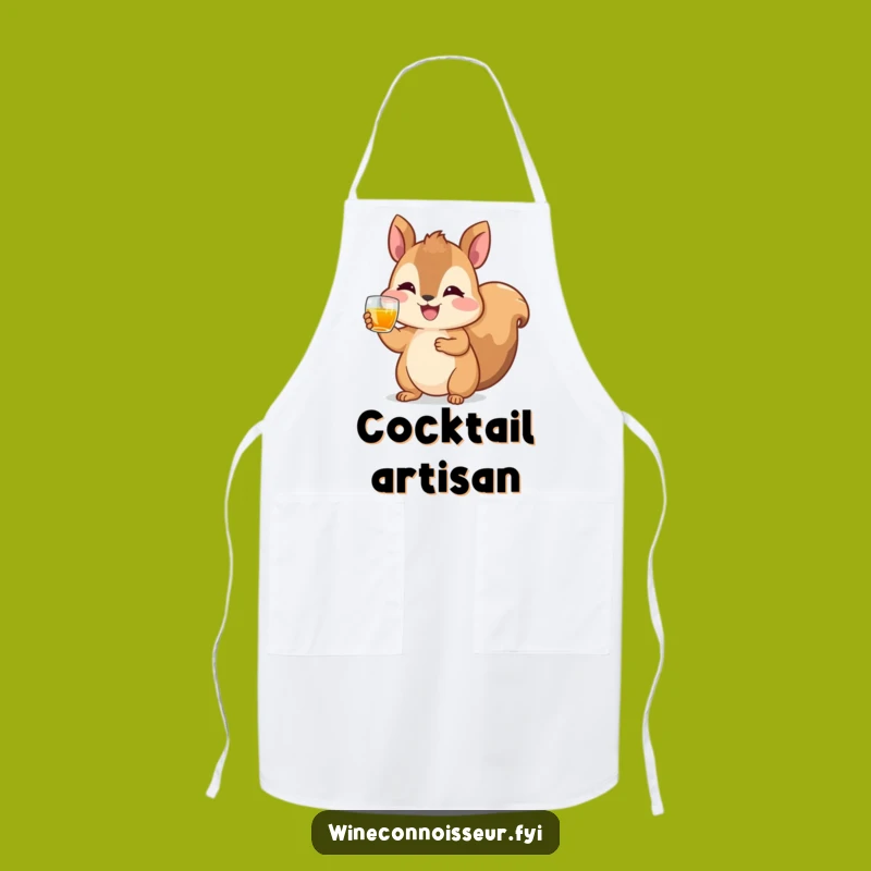 Funny Squirrel Cheers Apron - Kitchen Fun for the Happy Host