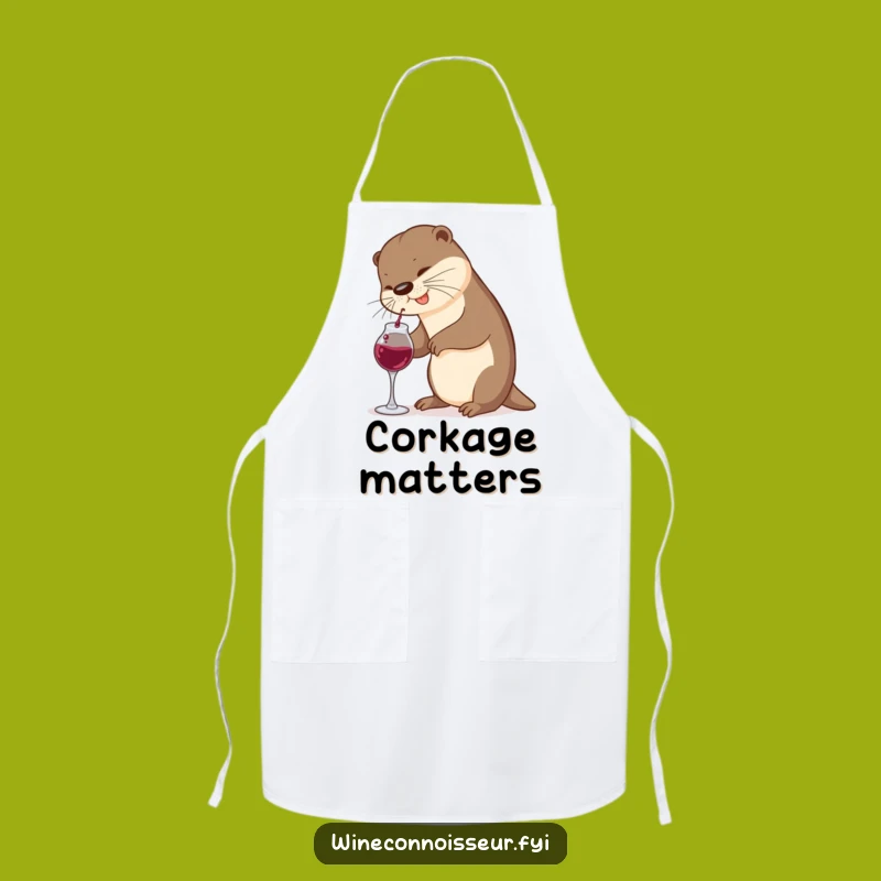 Funny Otter Wine Apron: Cook Up Laughs with This Hilarious Kitchen Accessory