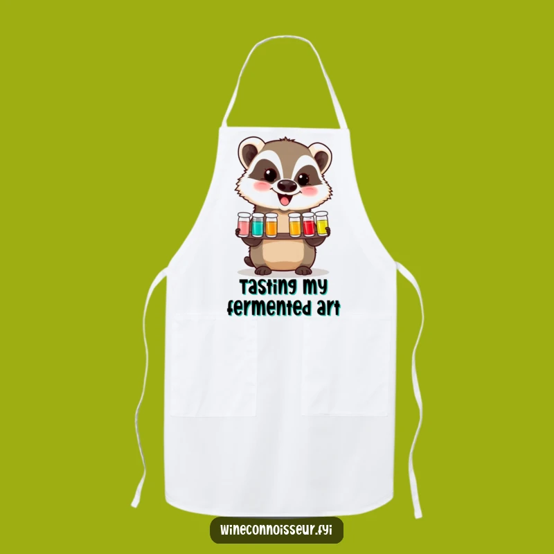 Funny Badger Tasting Flight Apron: Cook Up Laughs in the Kitchen