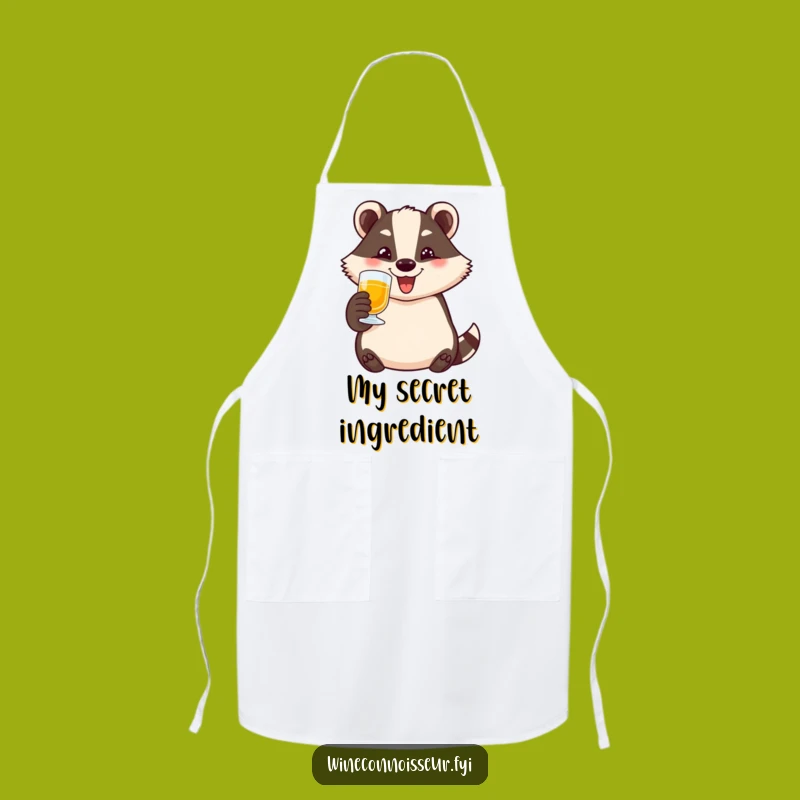 Funny Badger Toasting Apron: Cook Up Laughter in the Kitchen