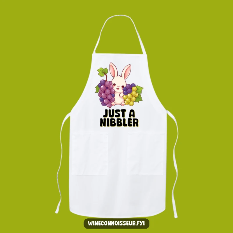 Funny Rabbit Grape Peek Apron: Cook with a Smile and Humor