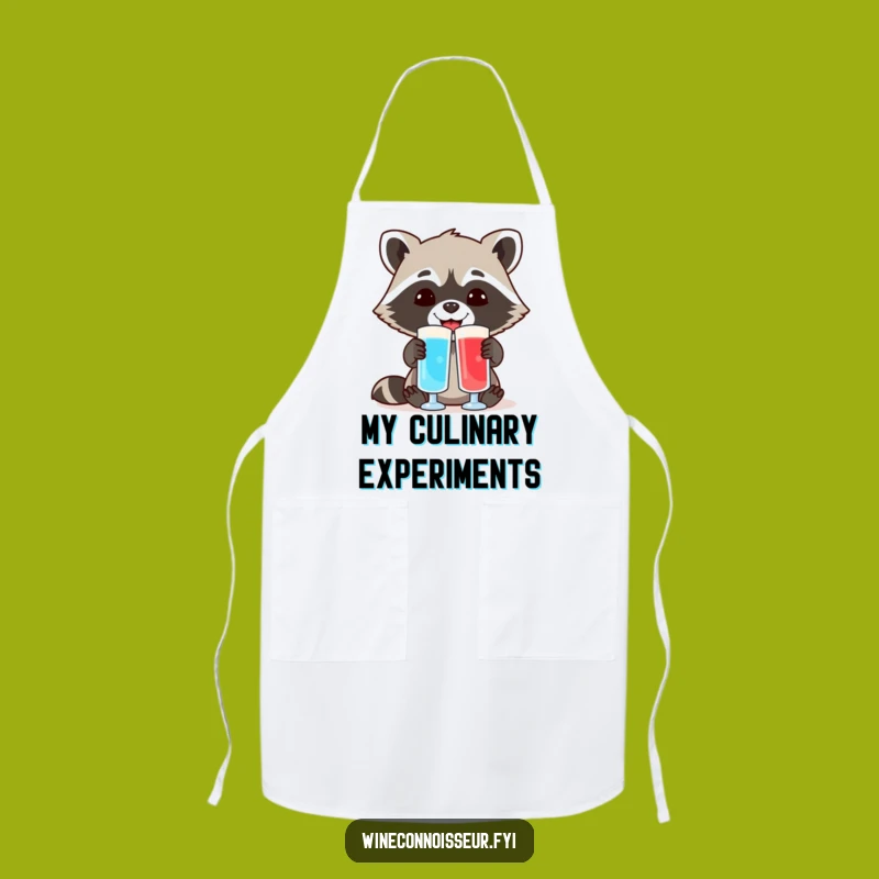 Funny Raccoon Lab Apron: Cook Up Fun & Experiments