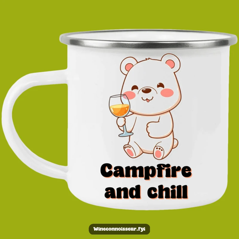 Funny Bear Campfire Mug: Sip Your Adventure with This Cheerful Companion