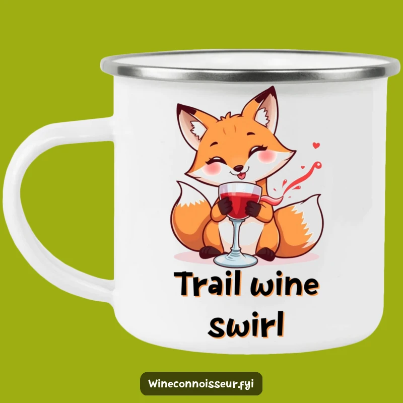 Funny Fox Wine Goblet Camping Mug: Outdoor Swirling Gift