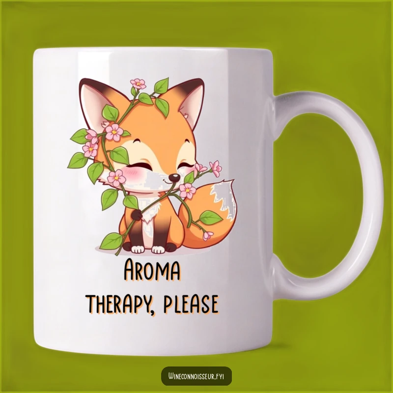 Funny Fox Vine Delight Mug - Enchanting Gift for Nature Lovers & Merry Souls