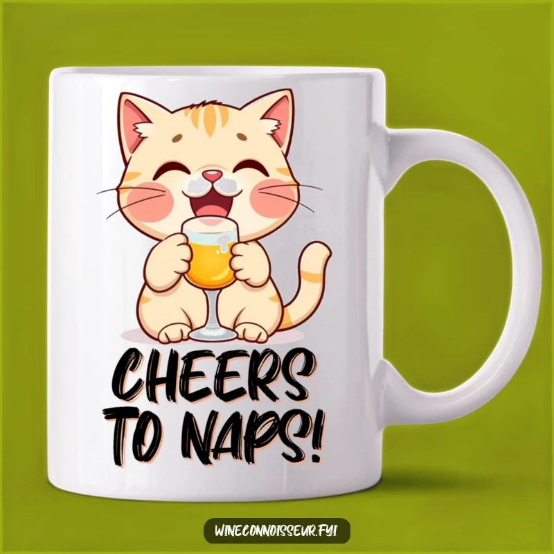 Funny Cat Toasting Mug - Happy Cat Celebration, Perfect Gift