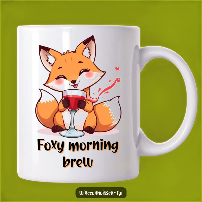 Funny Fox Wine Goblet Mug: Careful Swirler Gift