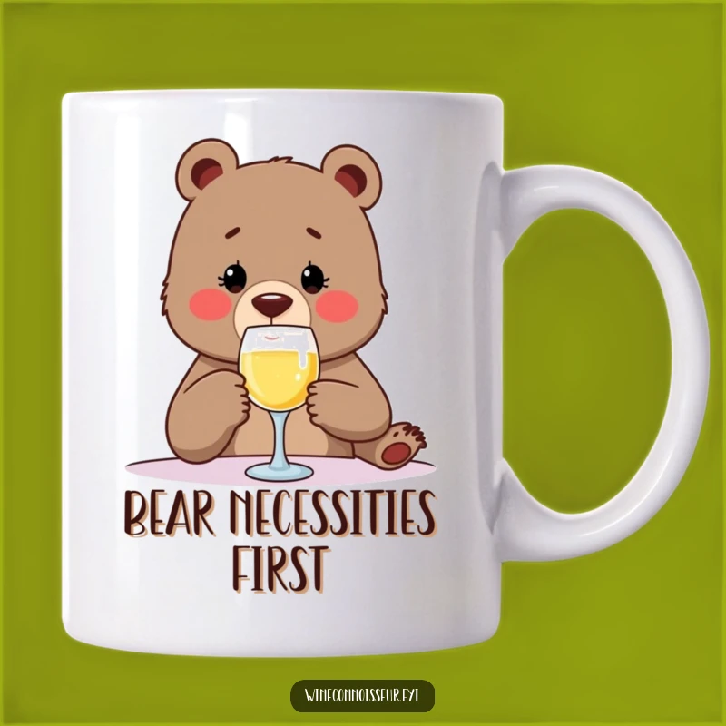 Funny Bear Wine Tasting Mug - Hilarious Sip Humor Gift for Bear Lovers