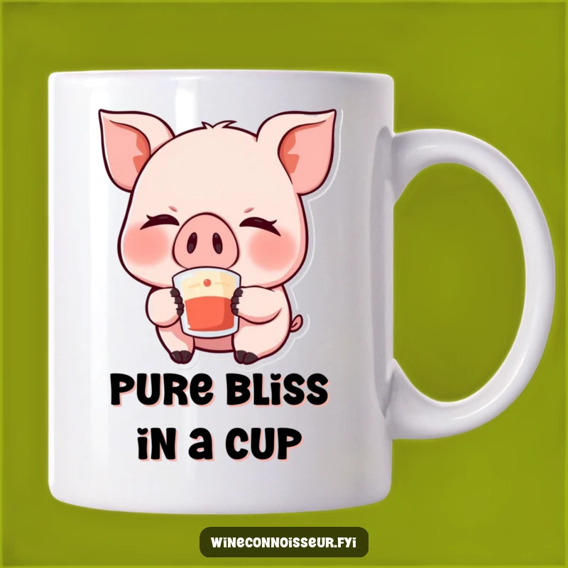 Funny Kawaii Pig Sipping Mug - Perfect Giggle Gift for Pig Lovers