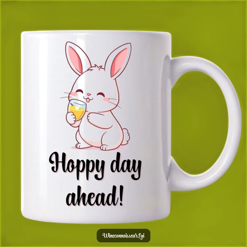 Funny Kawaii Rabbit Champagne Mug: Celebrate Life with Adorable Humor