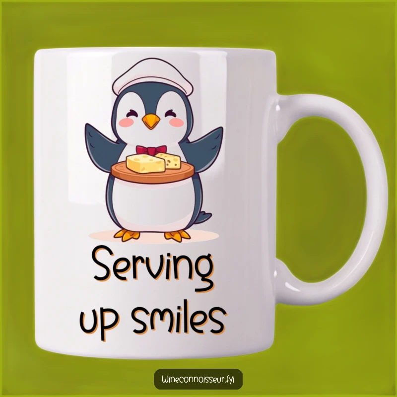 Funny Penguin Cheese Server Mug: Party Time! The Perfect Funny Gift!