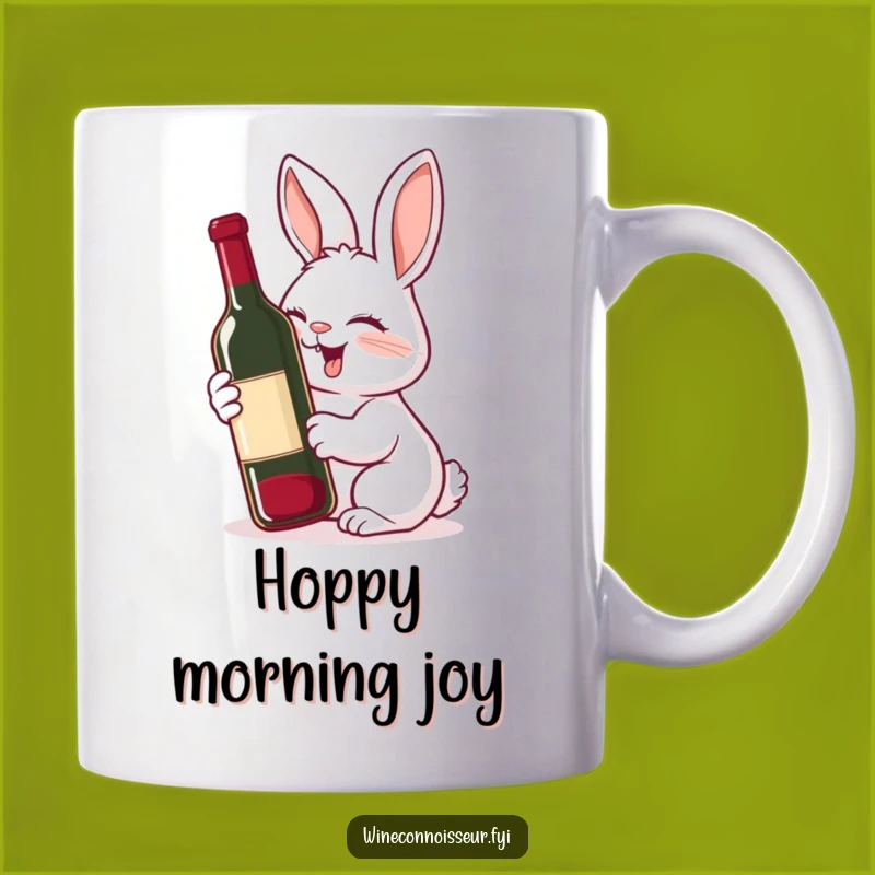 Funny Rabbit Wine Mug: Giggling Sniffer Delight Gift