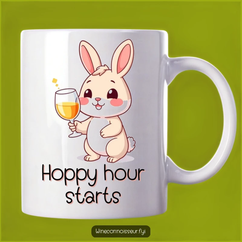 Funny Wine Rabbit Mug: Hilarious Bunny & Wine Lover Gift!