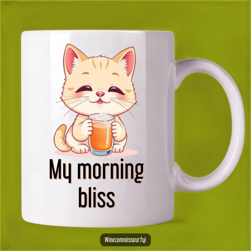 Funny Cat Taster Mug: Blissful Sip Captured, Perfect Funny Gift for Feline Fans