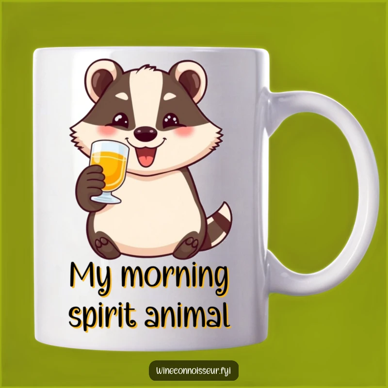Funny Badger Toasting Mug: A Hilarious Cheers Gift for Animal Lovers