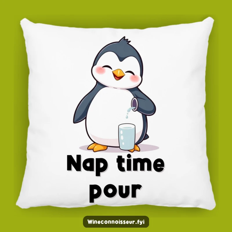 Funny Giggling Penguin Pillow - Tiny Pour Bird Cushion Gift