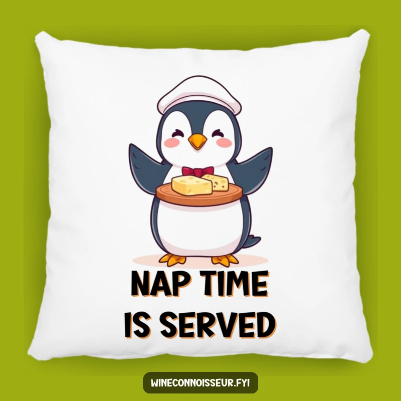 Funny Penguin Cheese Pillow: Cozy Up with Festivity! A Delightful Funny Gift!