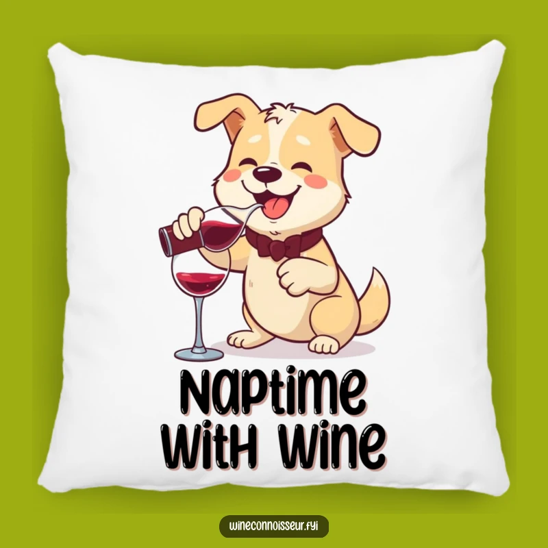 Funny Dog Wine Decanter Pillow: Cozy Pouring Comfort Gift