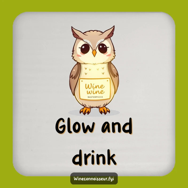 Funny Owl Wine Coaster: Illuminating Decor for Sophisticated Tables