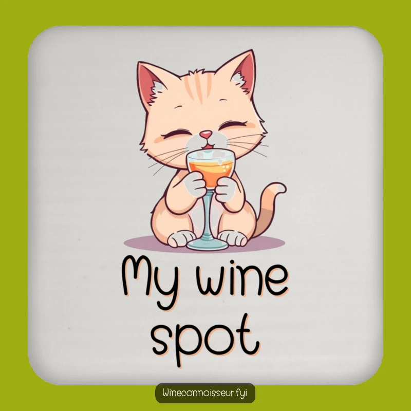 Funny Cat Goblet Coaster: Elegant Protection for Feline Humor & Surfaces