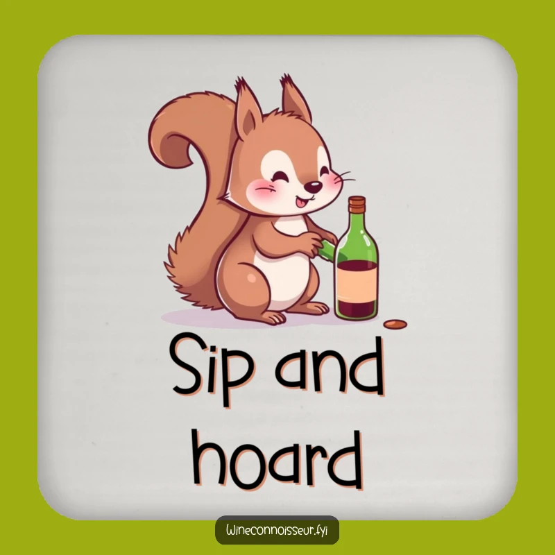 Funny Squirrel Wine Coaster: Protect Surfaces With Playful Charm!
