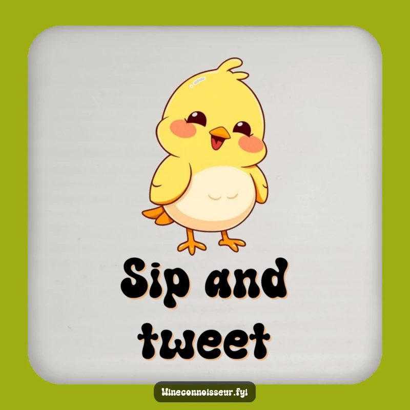 Funny Bird Nodding Coaster: Protect Surfaces with Joyful Humor