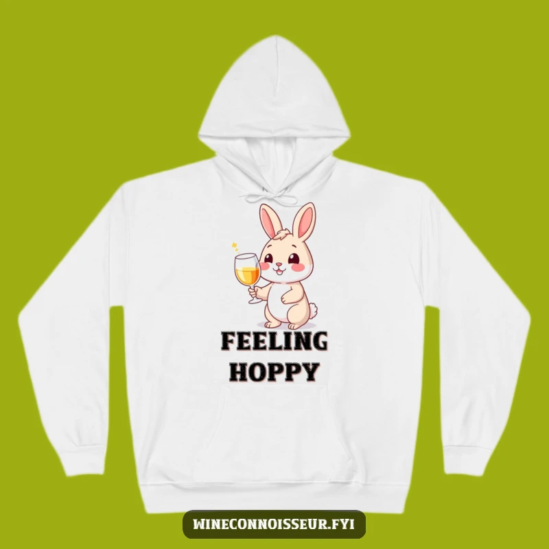 Funny Wine Rabbit Hoodie: Cozy & Hilarious Bunny Apparel!