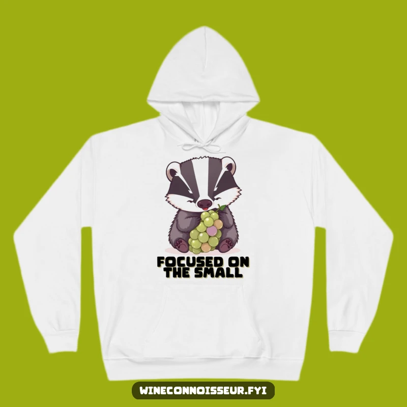 Funny Badger Grape Exam Hoodie, Cozy & Determined Character Apparel Gift