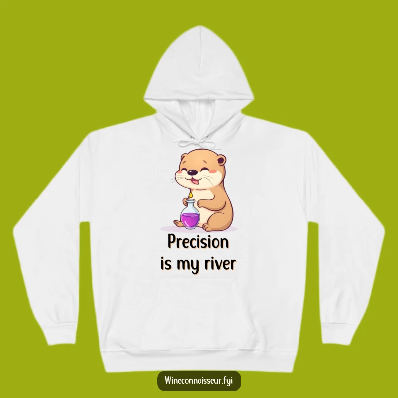 Funny Otter Decanter Hoodie: Cozy Calmness Included! A Fantastic Funny Gift!