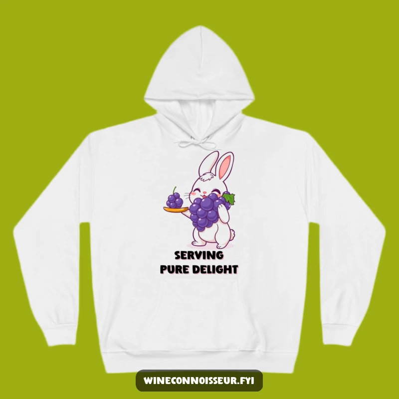 Funny Rabbit Cozy Hoodie: Perfect Grape Care, Ideal Funny Gift