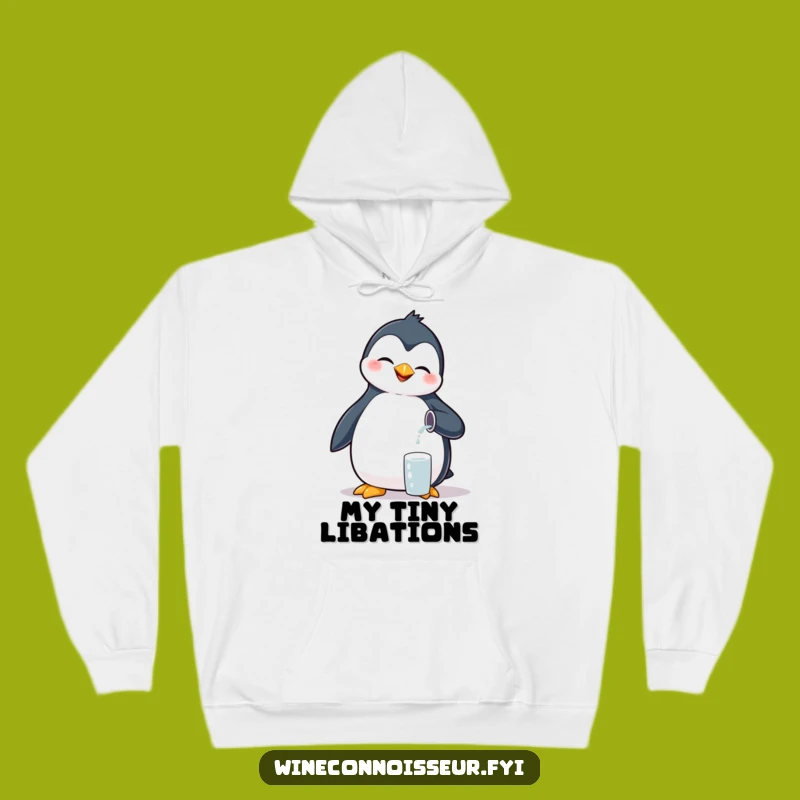 Funny Giggling Penguin Hoodie - Tiny Pour Bird Sweatshirt Gift