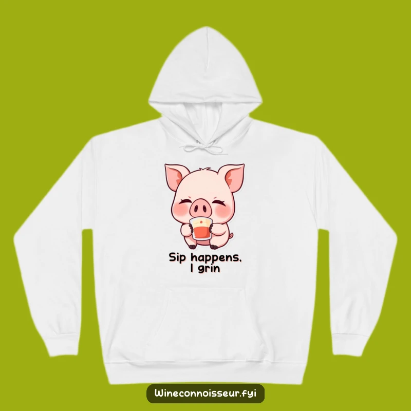 Cozy Funny Kawaii Pig Hoodie - Snuggle Up with Laughter and Warmth