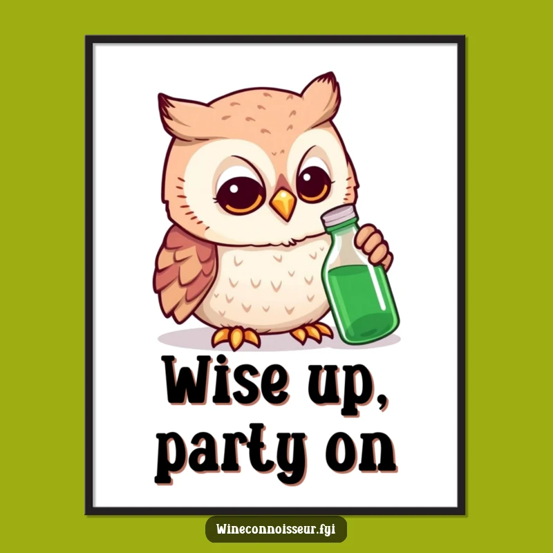 Funny Free Printable Owl Expert Wall Art - Quirky Downloadable Decor for Study