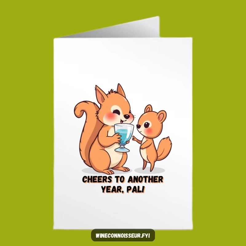 Free Printable Squirrel Birthday Card: Wise Offer, Funny Downloadable Gift