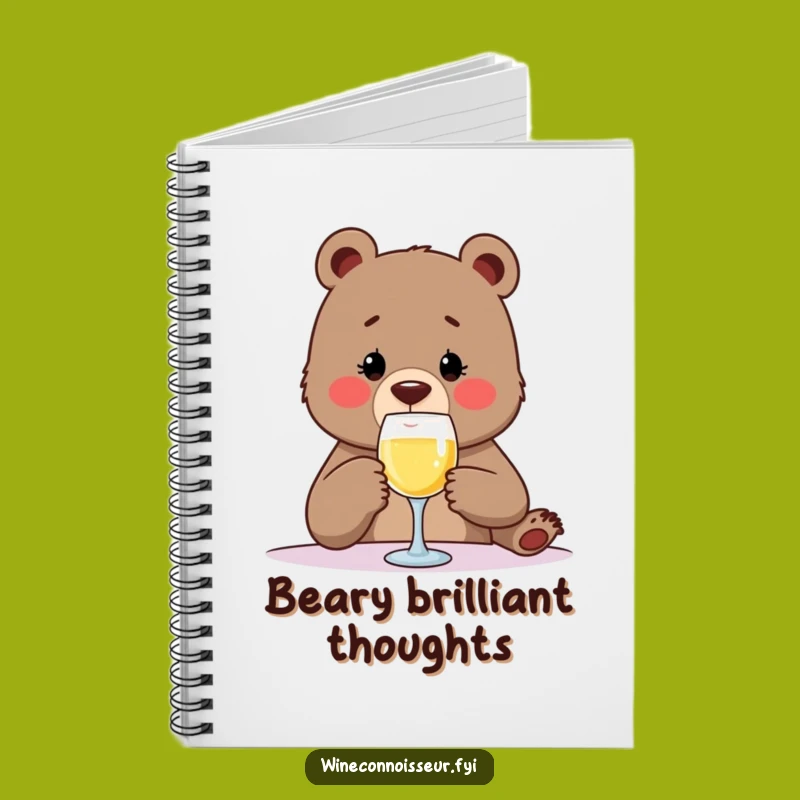 Funny Bear Wine Tasting Notebook - Hilarious Sip Journal for Creative Ideas