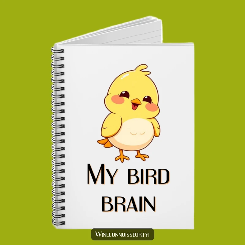 Funny Bird Nodding Notebook: Joyful Character Journal for Thoughts