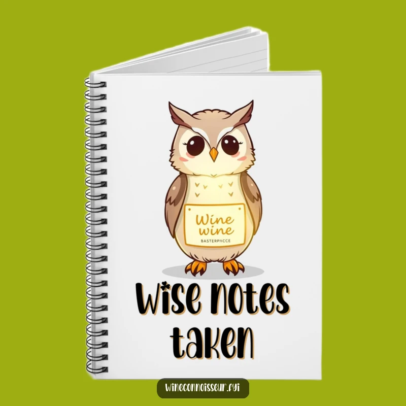 Funny Owl Wine Notebook: Illuminating Journal for Wine Notes & Ideas