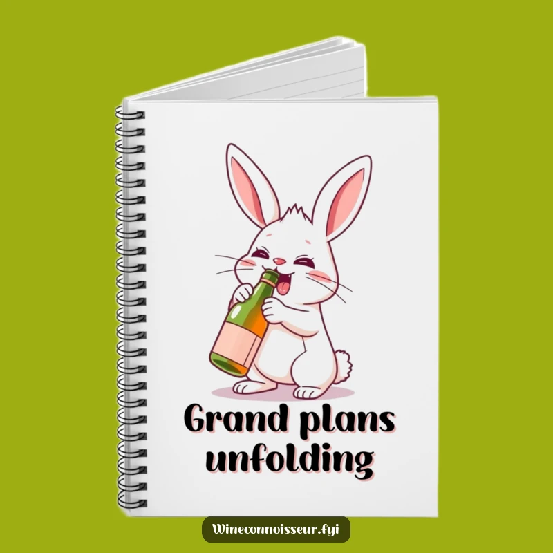 Funny Rabbit Party Planner Notebook - Ideas for Uncorking Fun, Perfect Humorous Gift