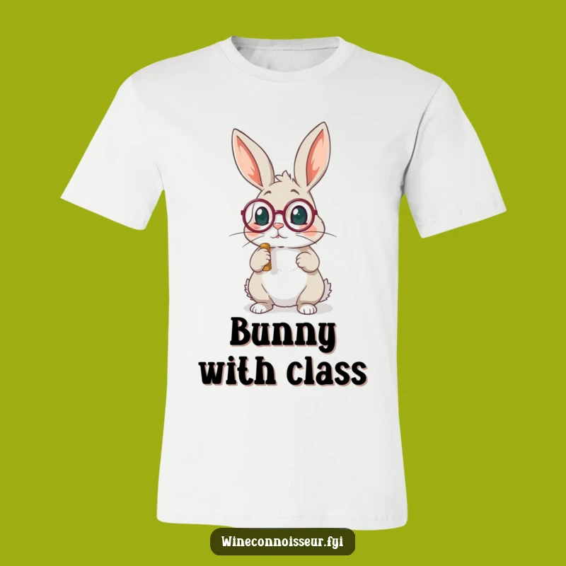 Funny Rabbit Monocle T-Shirt: Dress Up Your Humor Hilariously!