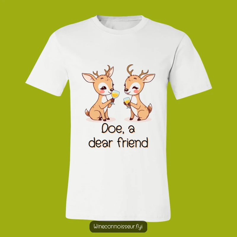 Funny Deer Tasting T-Shirt: Enthusiastic Discussion Humor Tee for Buddies