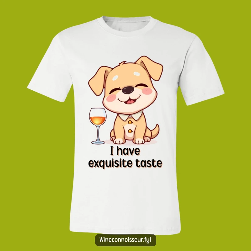 Funny Dog Sommelier T-Shirt: Happy Pup Enjoys Aroma, Awesome Funny Gift