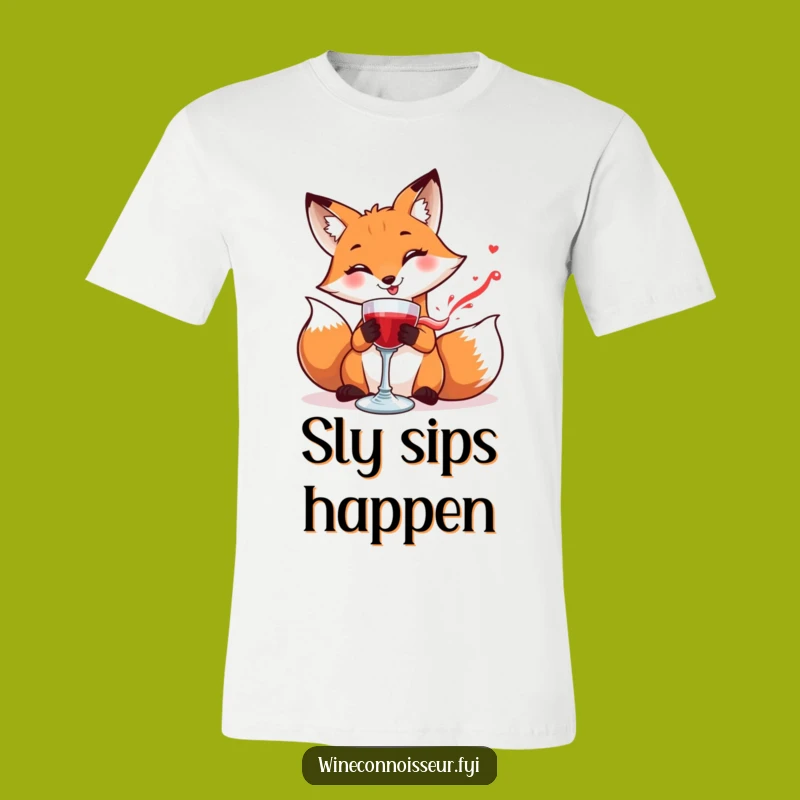 Funny Fox Wine Goblet T-Shirt: Smooth Operator Tee Gift