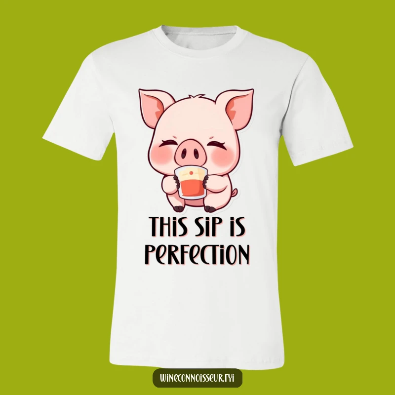 Funny Kawaii Pig T-Shirt - Giggle-Worthy Apparel and Hilarious Gift