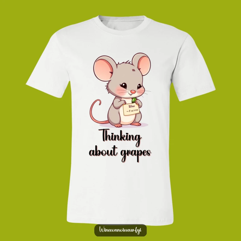 Funny Wine Mouse T-Shirt: Thoughtful Character Gift Idea