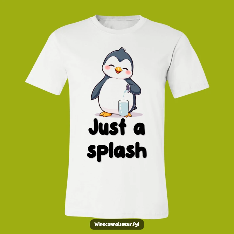 Funny Giggling Penguin T-Shirt - Tiny Pour Bird Tee Gift