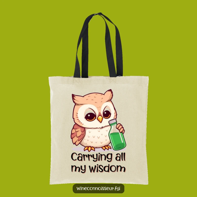 Funny Owl Expert Tote Bag: Carry Your Essentials with Scholarly Sass