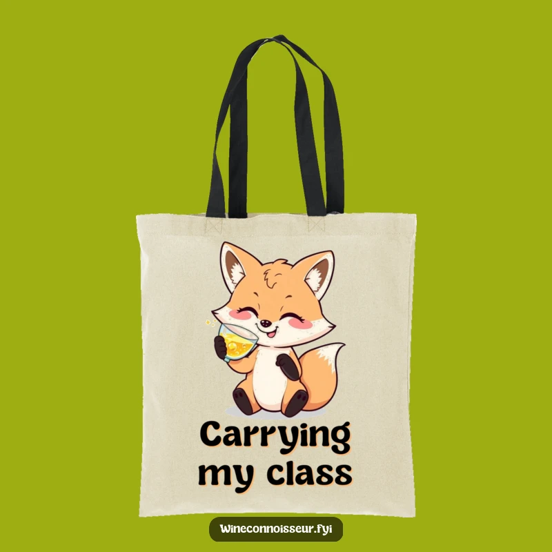 Funny Fox Tote Bag: Durable Sophisticated Character, Ideal for Shopping and Funny Gifts
